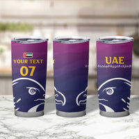 UAE Cricket Custom Tumbler Cup Arabian Falcon - Wonder Print Shop