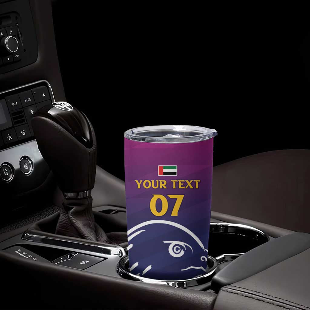 UAE Cricket Custom Tumbler Cup Arabian Falcon - Wonder Print Shop