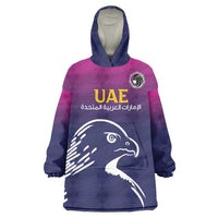 UAE Cricket Custom Wearable Blanket Hoodie Arabian Falcon - Wonder Print Shop