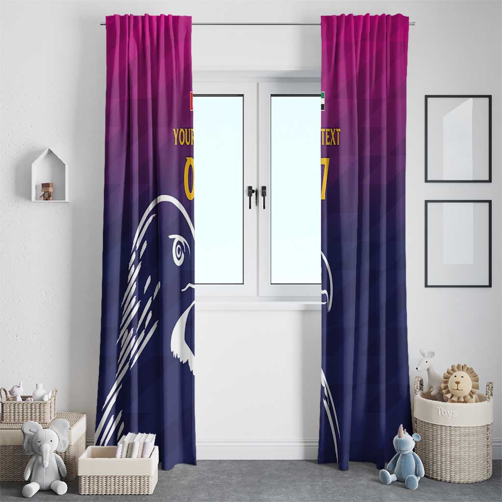 UAE Cricket Custom Window Curtain Arabian Falcon - Wonder Print Shop