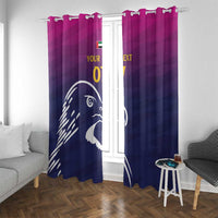 UAE Cricket Custom Window Curtain Arabian Falcon - Wonder Print Shop