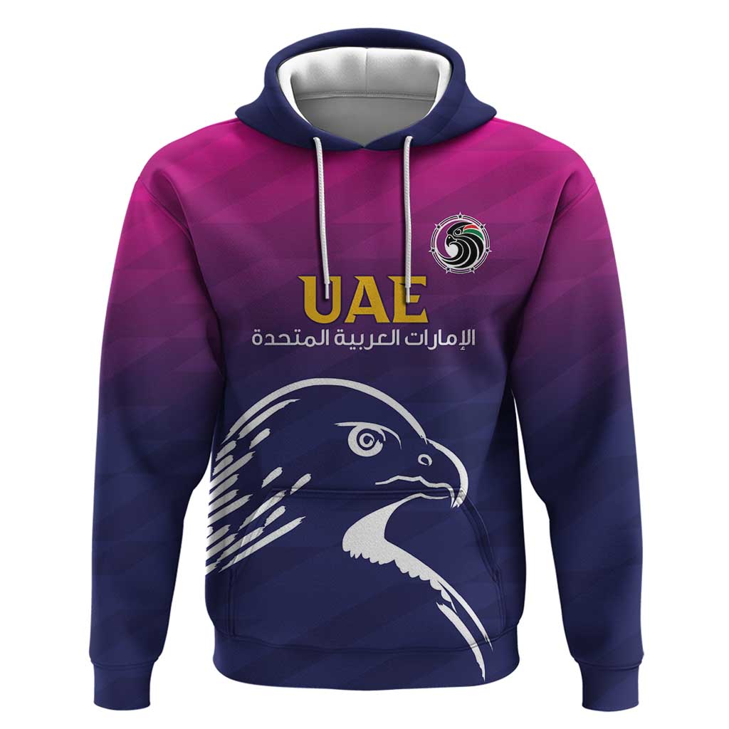 UAE Cricket Custom Zip Hoodie Arabian Falcon - Wonder Print Shop
