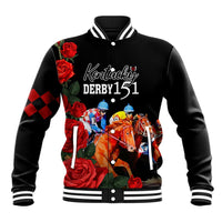 Horse Racing Custom Baseball Jacket 151st Anniversary Race For the Roses LT7