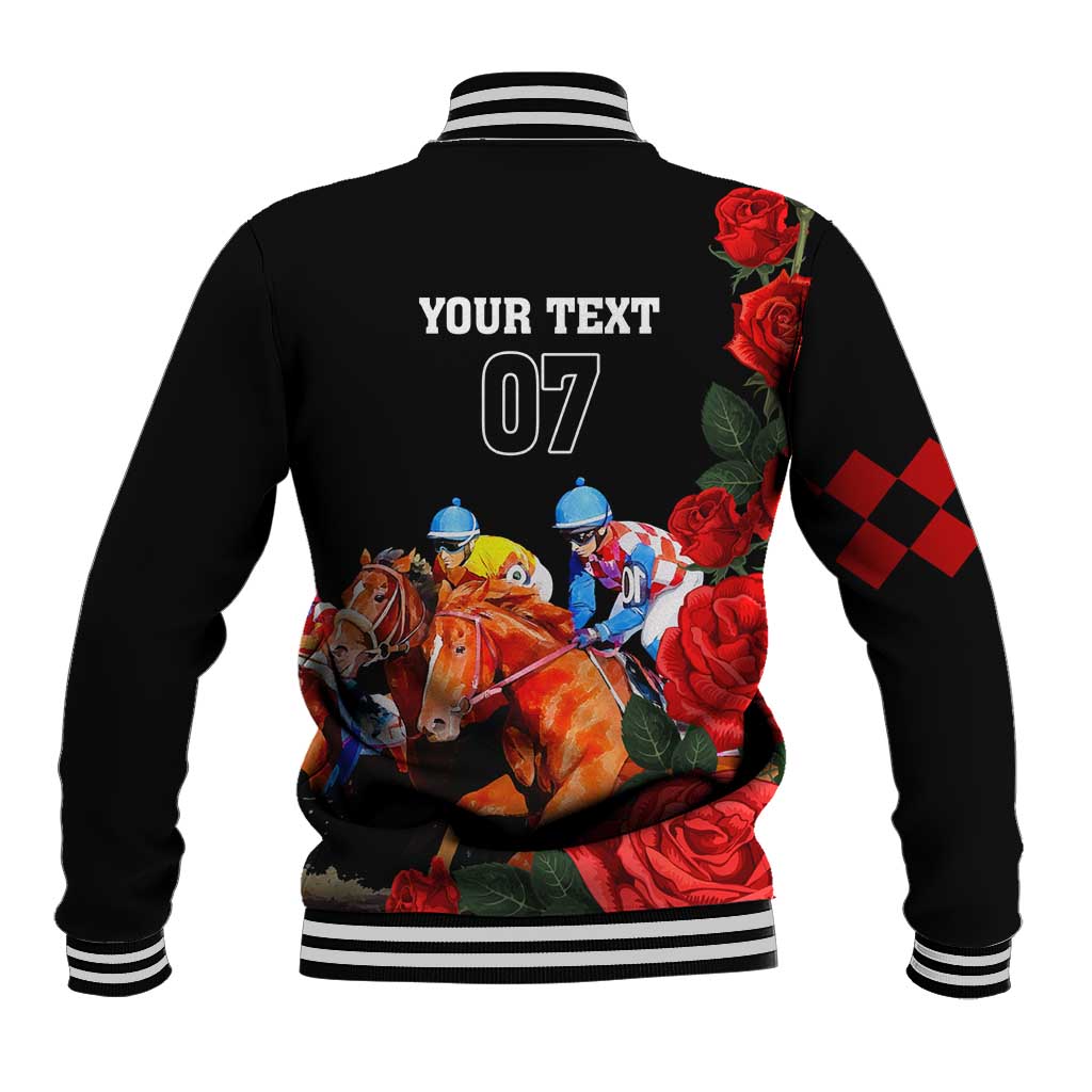 Horse Racing Custom Baseball Jacket 151st Anniversary Race For the Roses LT7