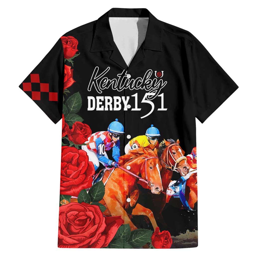 Horse Racing Custom Family Matching Mermaid Dress and Hawaiian Shirt 151st Anniversary Race For the Roses LT7