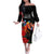 Horse Racing Custom Family Matching Off Shoulder Long Sleeve Dress and Hawaiian Shirt 151st Anniversary Race For the Roses LT7