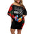 Horse Racing Custom Family Matching Off Shoulder Short Dress and Hawaiian Shirt 151st Anniversary Race For the Roses LT7