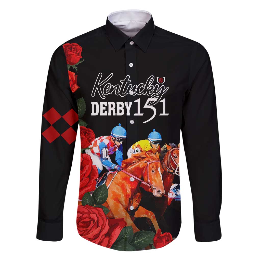 Horse Racing Custom Family Matching Puletasi and Hawaiian Shirt 151st Anniversary Race For the Roses LT7