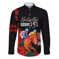 Horse Racing Custom Family Matching Puletasi and Hawaiian Shirt 151st Anniversary Race For the Roses LT7