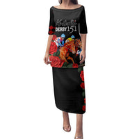 Horse Racing Custom Family Matching Puletasi and Hawaiian Shirt 151st Anniversary Race For the Roses LT7