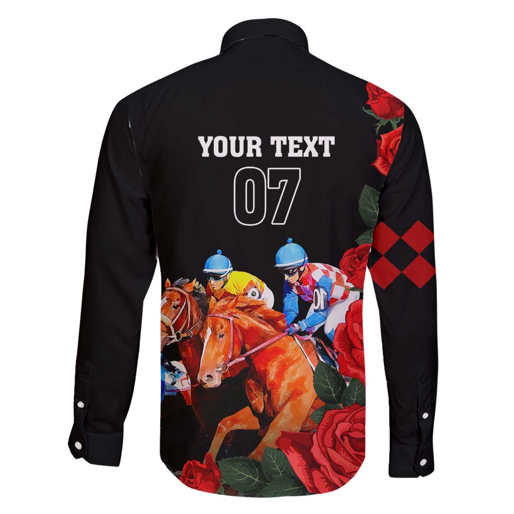 Horse Racing Custom Family Matching Short Sleeve Bodycon Dress and Hawaiian Shirt 151st Anniversary Race For the Roses LT7