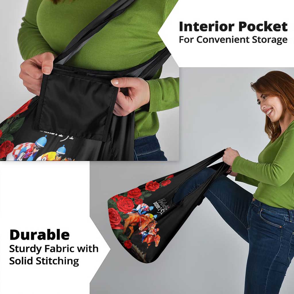 Horse Racing Custom Grocery Bag 151st Anniversary Race For the Roses LT7