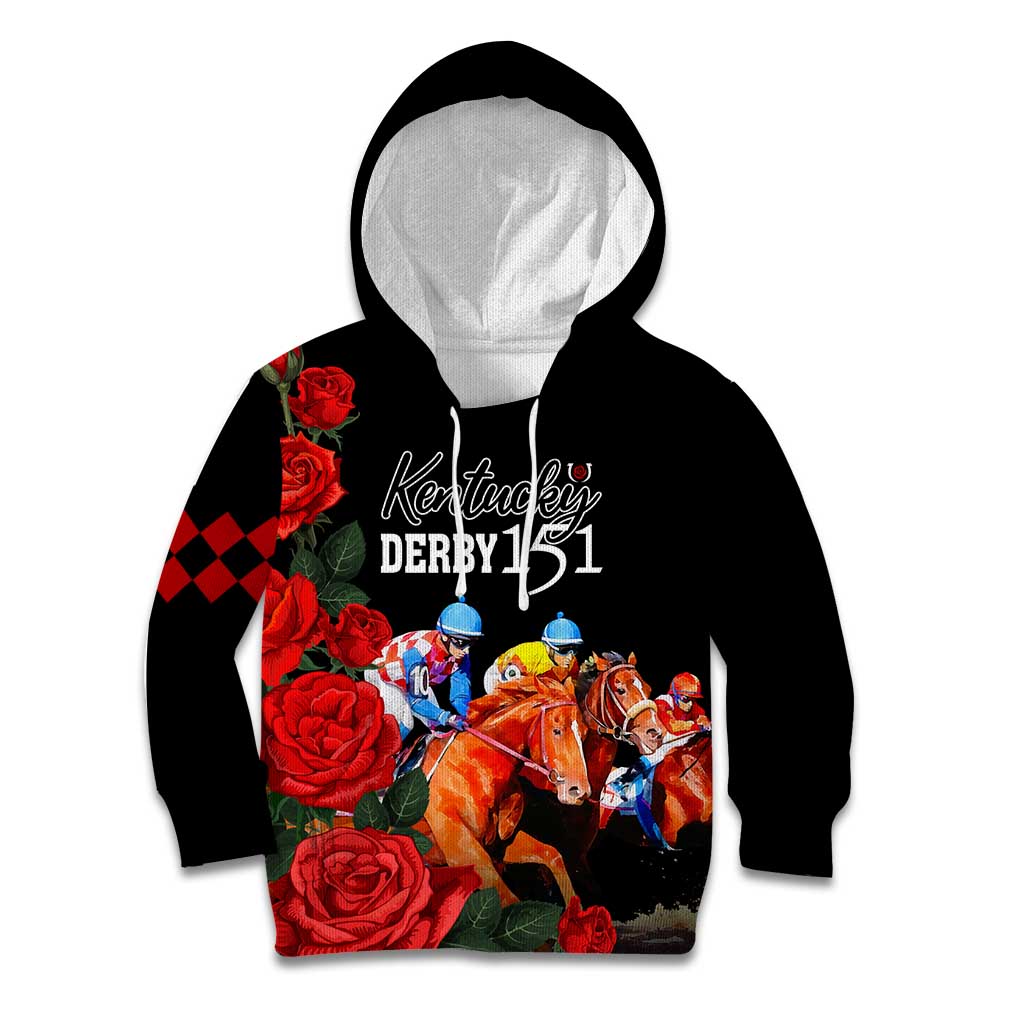 Horse Racing Custom Kid Hoodie 151st Anniversary Race For the Roses LT7