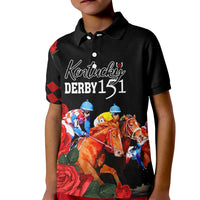 Horse Racing Custom Kid Polo Shirt 151st Anniversary Race For the Roses LT7