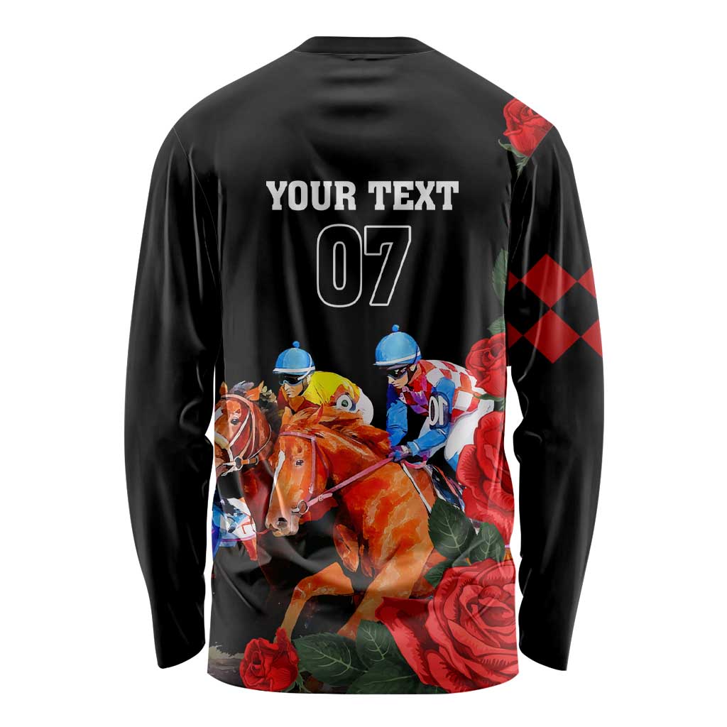 Horse Racing Custom Long Sleeve Shirt 151st Anniversary Race For the Roses LT7