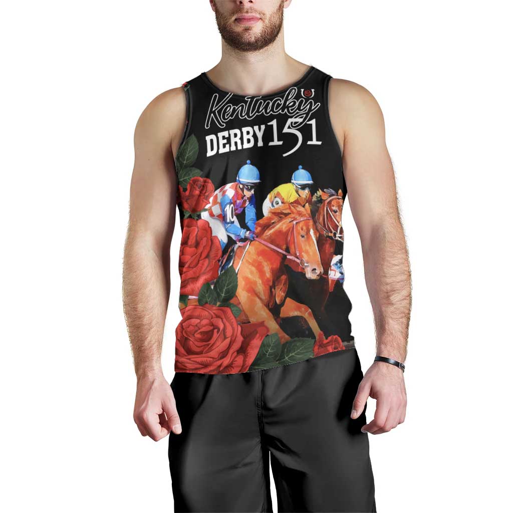 Horse Racing Custom Men Tank Top 151st Anniversary Race For the Roses LT7