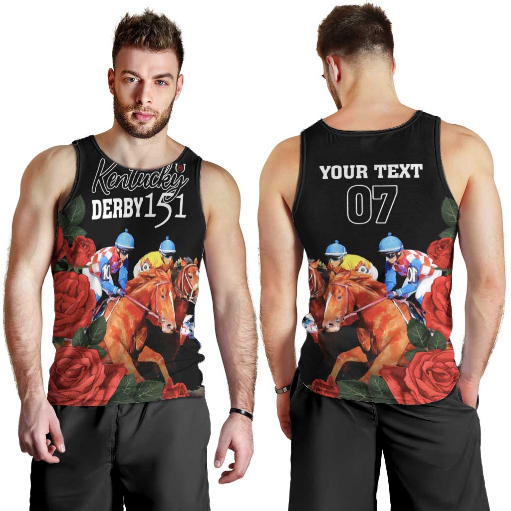 Horse Racing Custom Men Tank Top 151st Anniversary Race For the Roses LT7