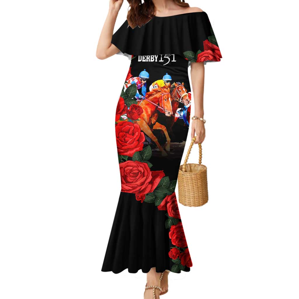 Horse Racing Custom Mermaid Dress 151st Anniversary Race For the Roses LT7