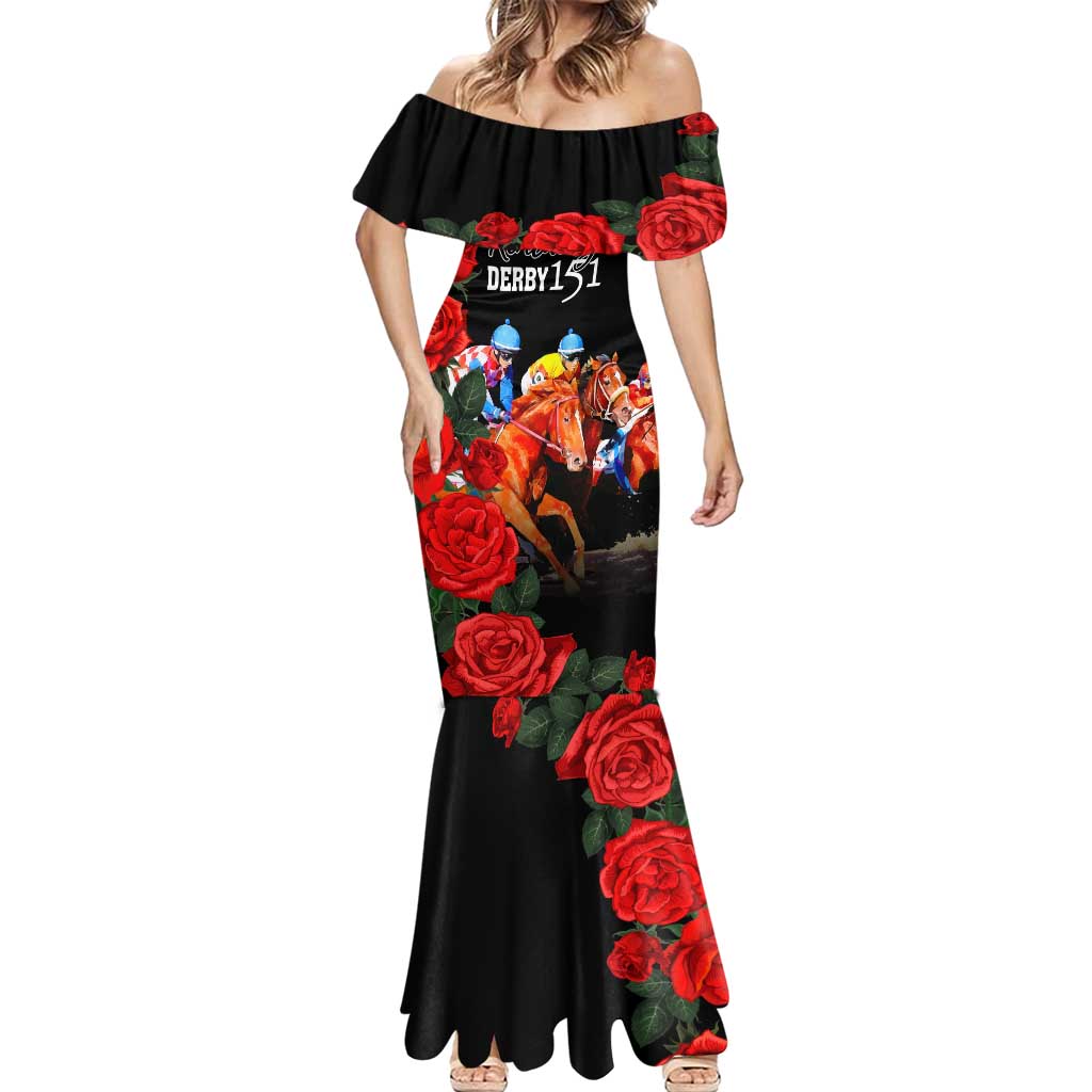 Horse Racing Custom Mermaid Dress 151st Anniversary Race For the Roses LT7