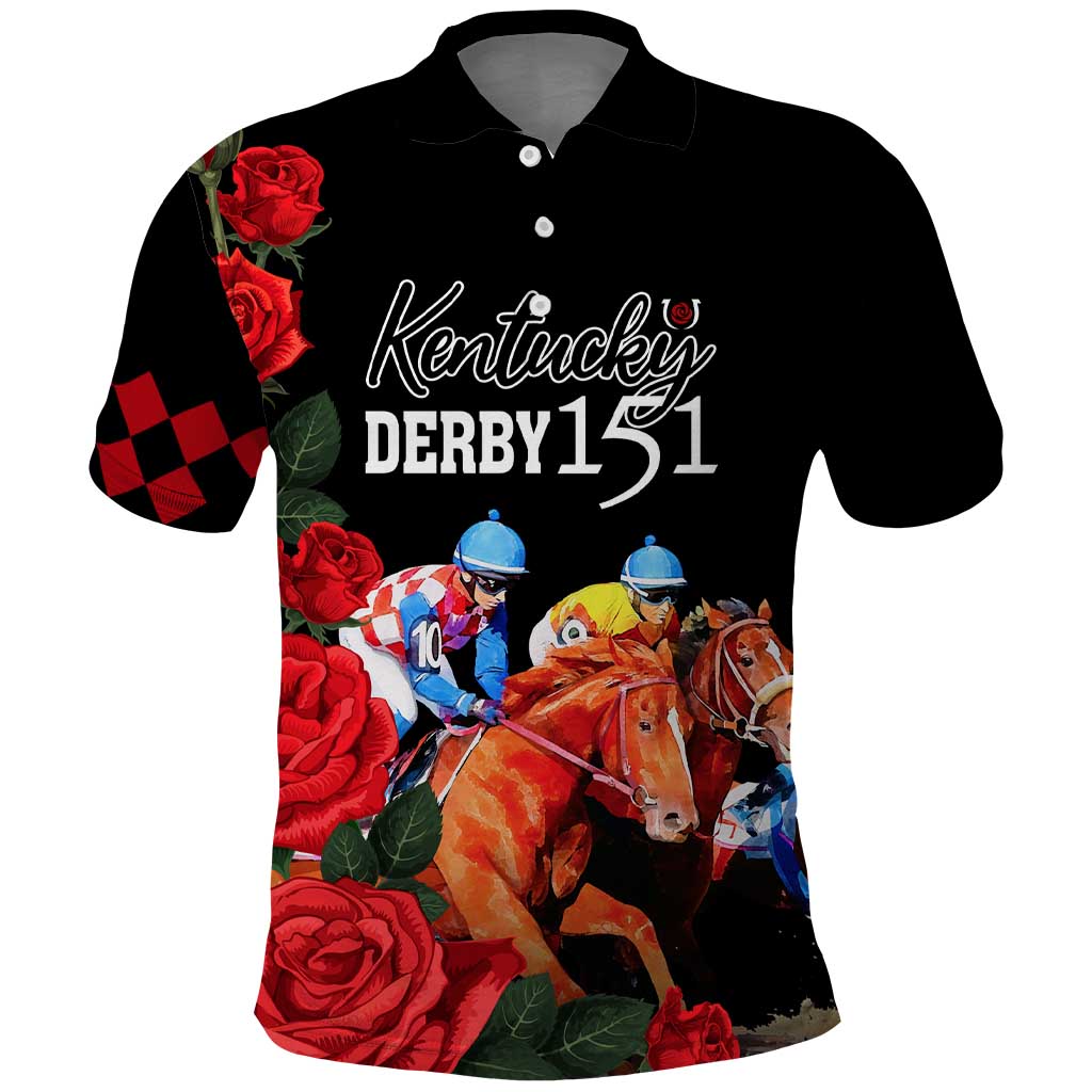 Horse Racing Custom Polo Shirt 151st Anniversary Race For the Roses LT7