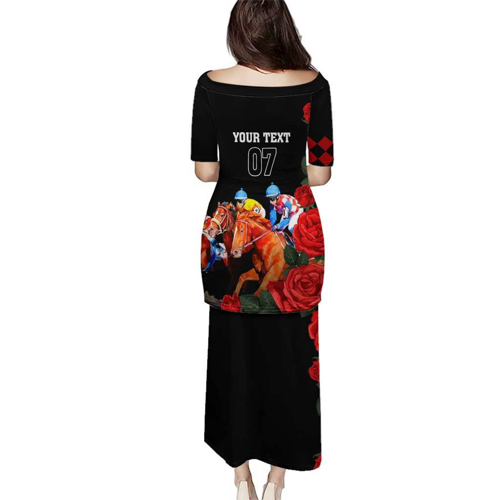 Horse Racing Custom Puletasi 151st Anniversary Race For the Roses LT7