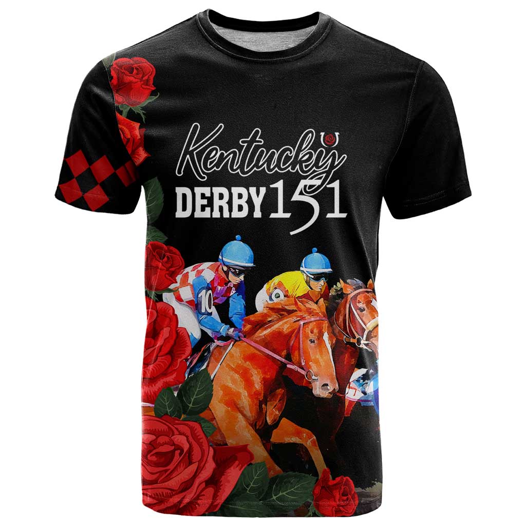 Horse Racing Custom T Shirt 151st Anniversary Race For the Roses LT7