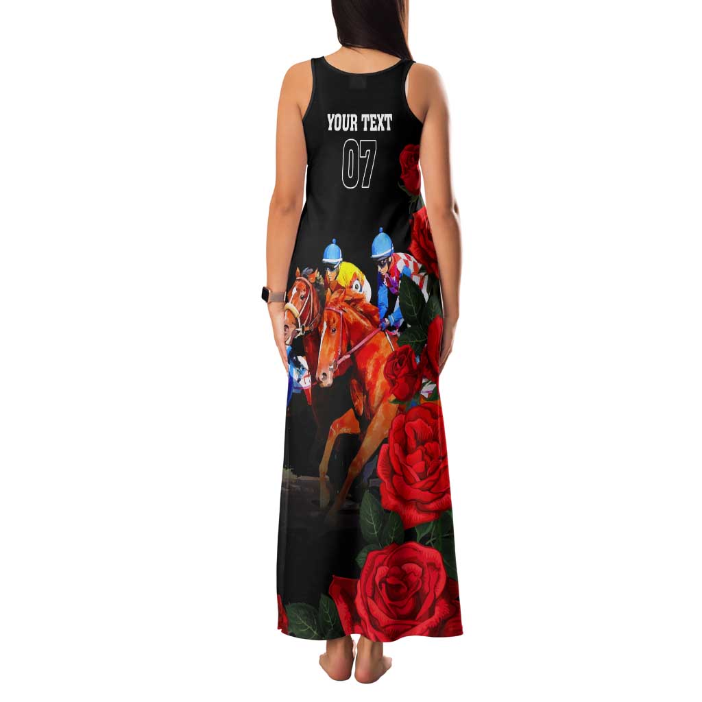 Horse Racing Custom Tank Maxi Dress 151st Anniversary Race For the Roses LT7