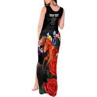 Horse Racing Custom Tank Maxi Dress 151st Anniversary Race For the Roses LT7