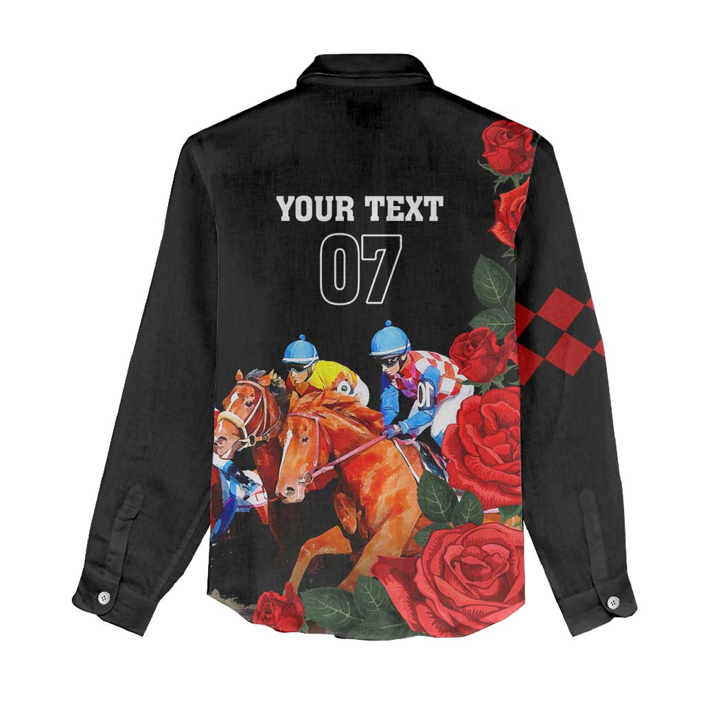 Horse Racing Custom Women Casual Shirt 151st Anniversary Race For the Roses LT7