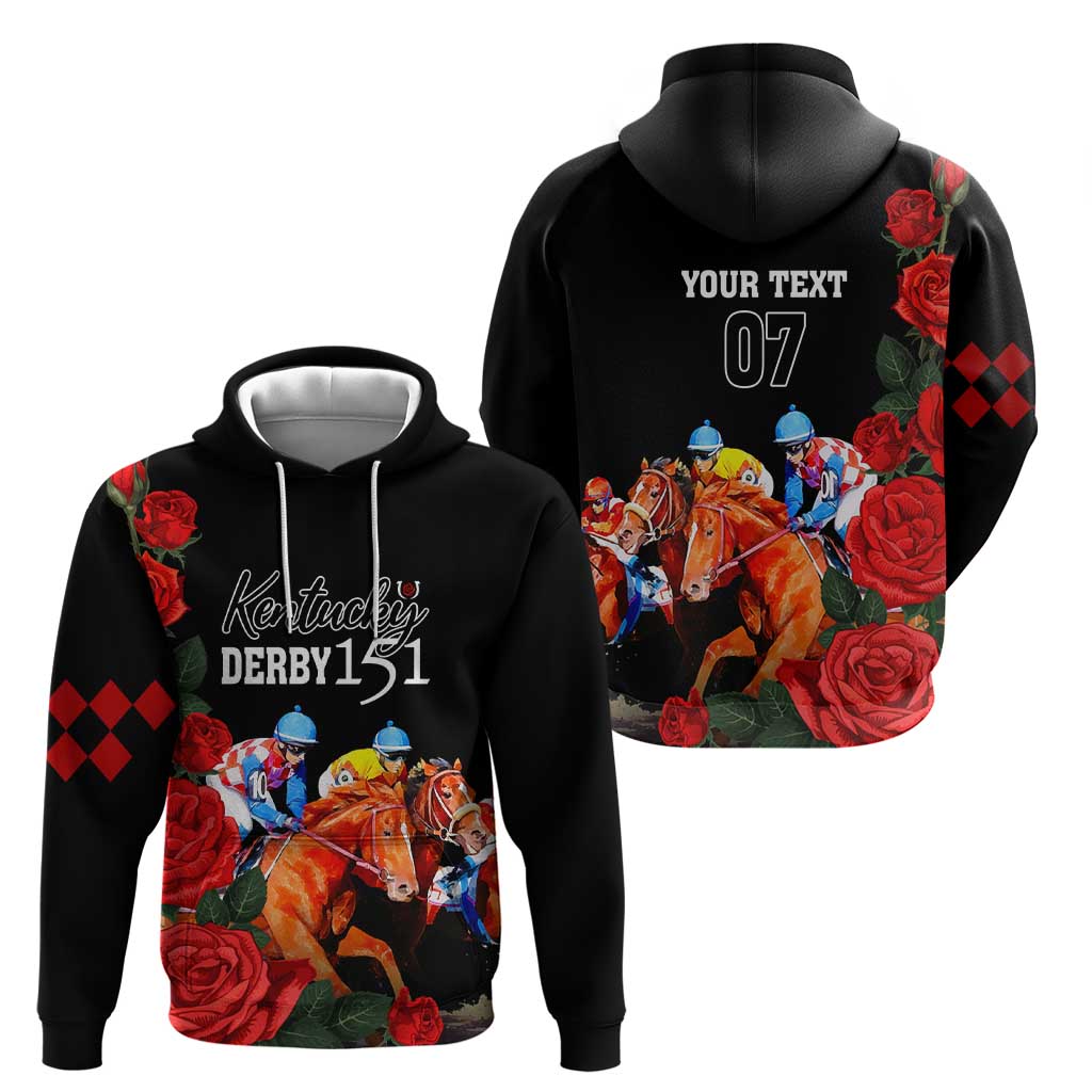 Horse Racing Custom Zip Hoodie 151st Anniversary Race For the Roses LT7