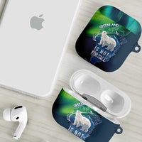 Greenland Is Not For Sale AirPods Case Arctic Aurora Borealis