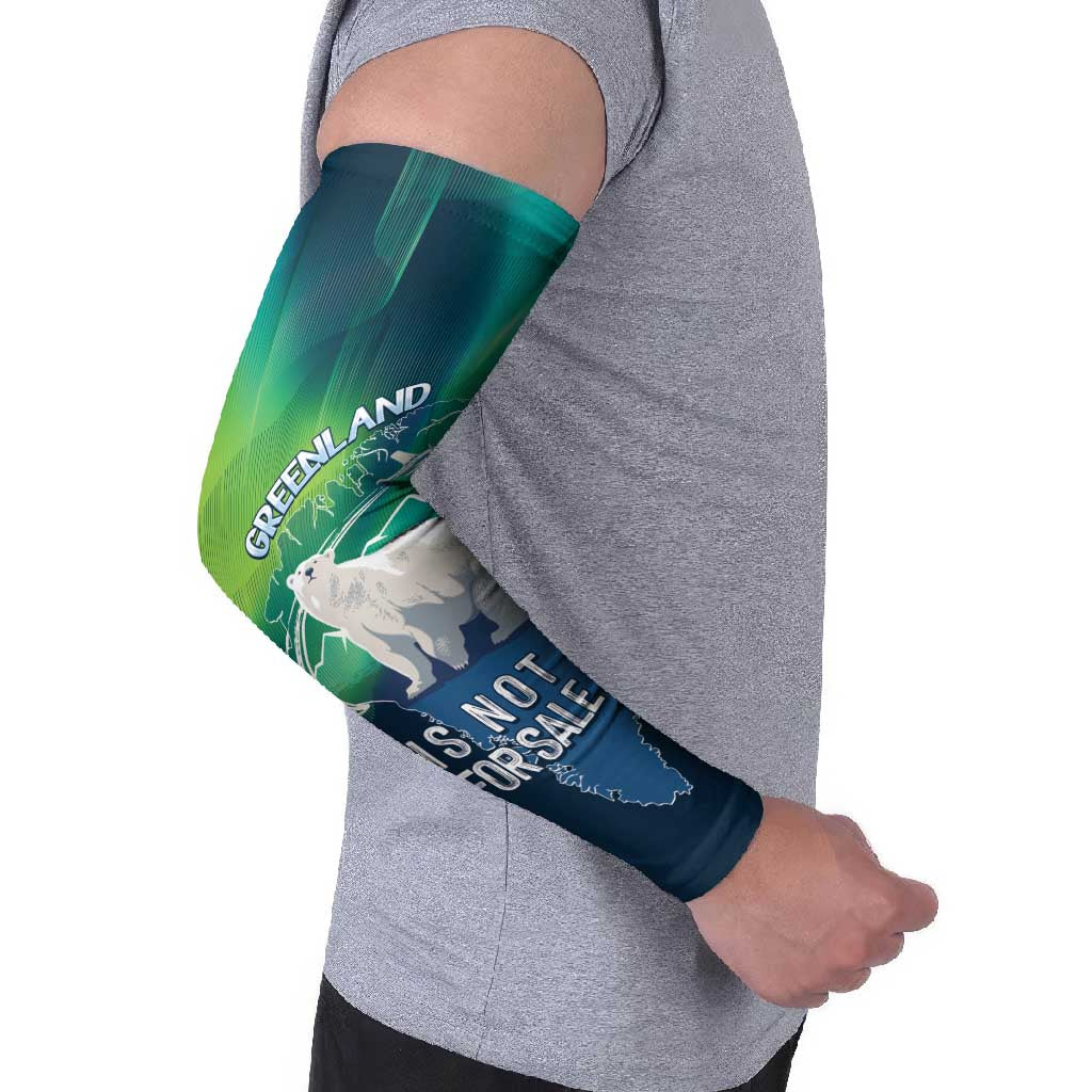 Greenland Is Not For Sale Arm Sleeves Arctic Aurora Borealis