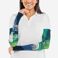 Greenland Is Not For Sale Arm Sleeves Arctic Aurora Borealis