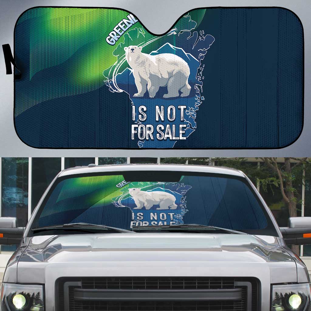 Greenland Is Not For Sale Auto Sun Shade Arctic Aurora Borealis