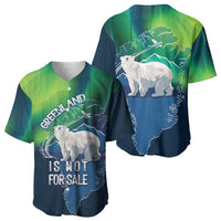 Greenland Is Not For Sale Baseball Jersey Arctic Aurora Borealis