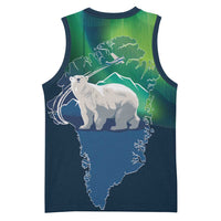 Greenland Is Not For Sale Basketball Jersey Arctic Aurora Borealis