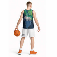 Greenland Is Not For Sale Basketball Jersey Arctic Aurora Borealis