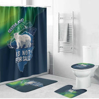 Greenland Is Not For Sale Bathroom Set Arctic Aurora Borealis
