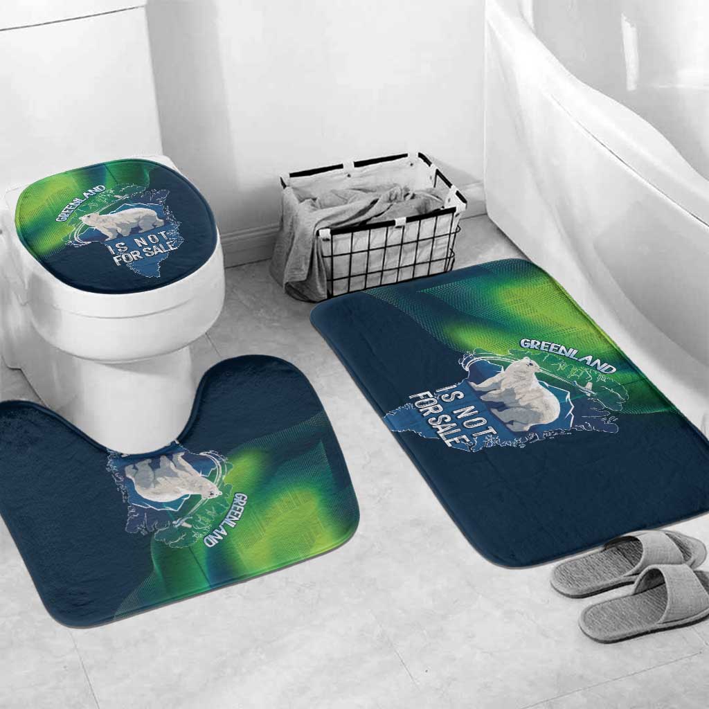 Greenland Is Not For Sale Bathroom Set Arctic Aurora Borealis