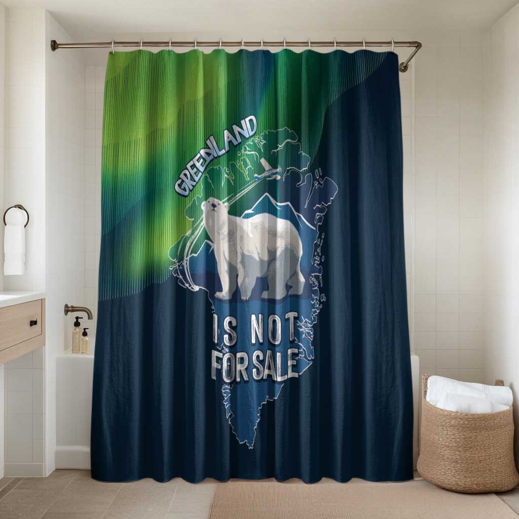 Greenland Is Not For Sale Bathroom Set Arctic Aurora Borealis