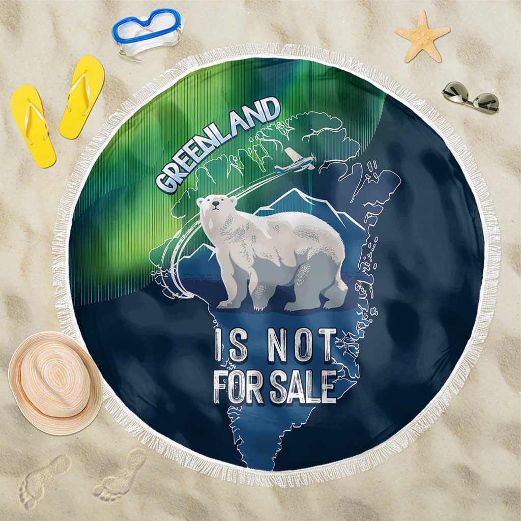 Greenland Is Not For Sale Beach Blanket Arctic Aurora Borealis