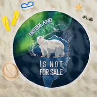 Greenland Is Not For Sale Beach Blanket Arctic Aurora Borealis