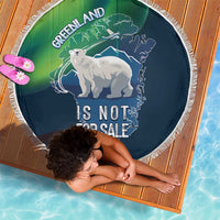 Greenland Is Not For Sale Beach Blanket Arctic Aurora Borealis