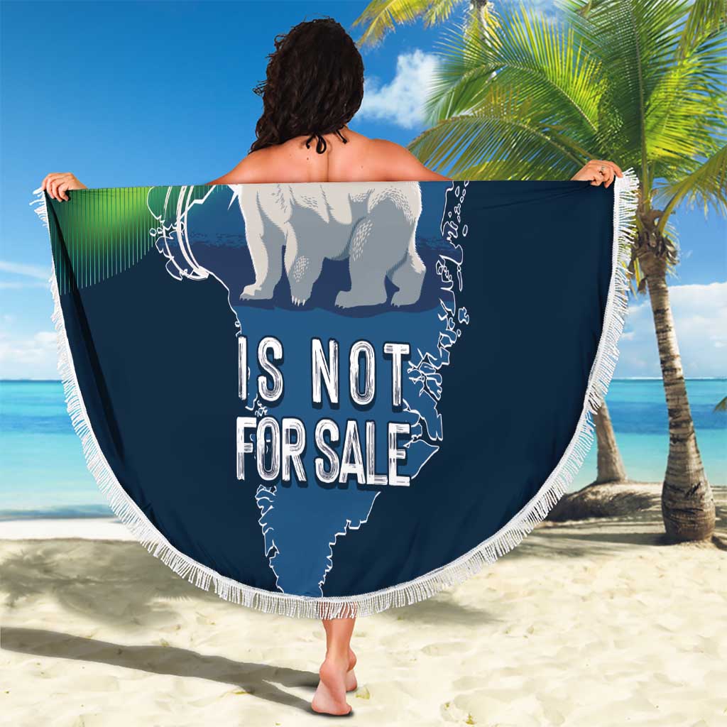 Greenland Is Not For Sale Beach Blanket Arctic Aurora Borealis