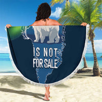 Greenland Is Not For Sale Beach Blanket Arctic Aurora Borealis