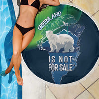 Greenland Is Not For Sale Beach Blanket Arctic Aurora Borealis