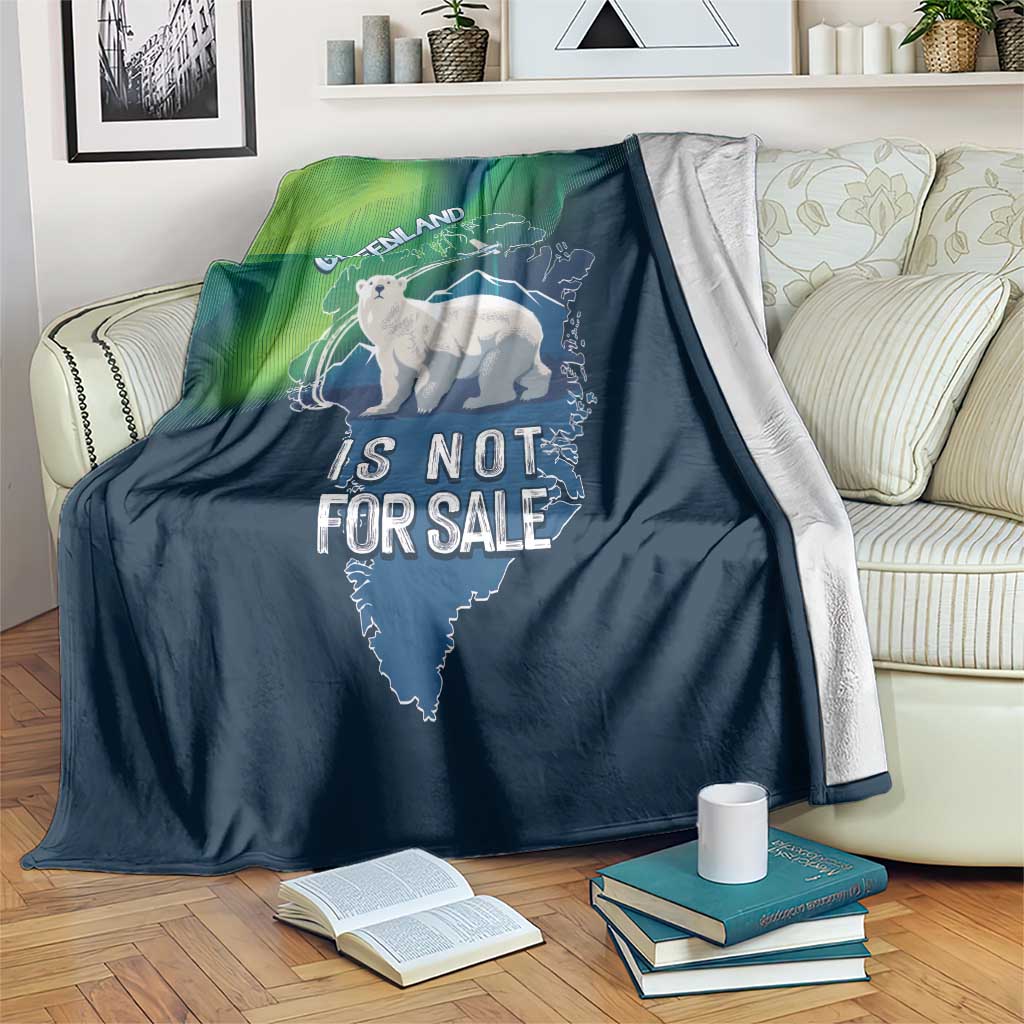 Greenland Is Not For Sale Blanket Arctic Aurora Borealis