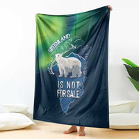 Greenland Is Not For Sale Blanket Arctic Aurora Borealis