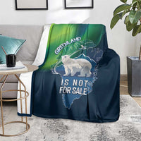 Greenland Is Not For Sale Blanket Arctic Aurora Borealis