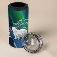 Greenland Is Not For Sale 4 in 1 Can Cooler Tumbler Arctic Aurora Borealis